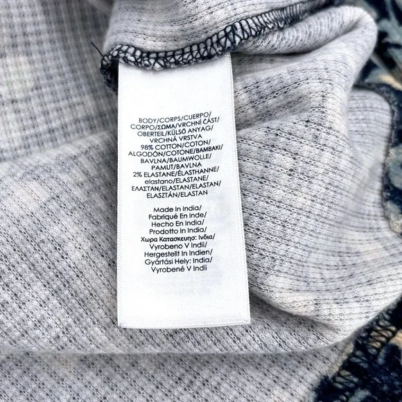 Chaps Cowl Neck Pullover Women's Blue Floral Size Large - Picture 6 of 8